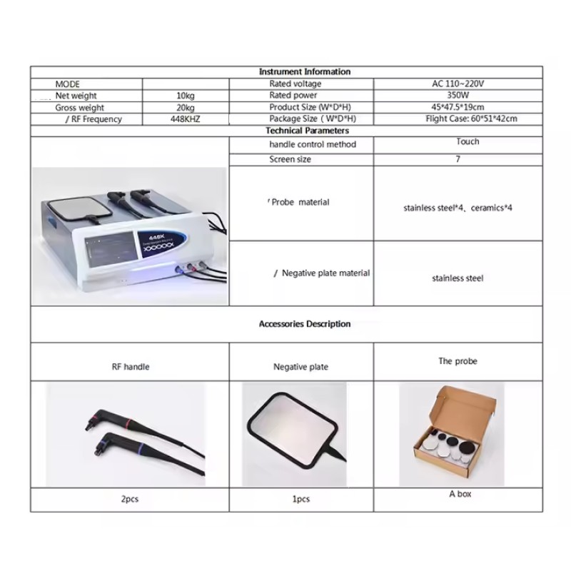 Tecar Machine Manufacturer - Portable 448K Rehabilitation