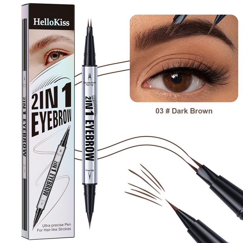 Liquid Brow Pencil Supplier - Dual Ended Wild Brow Pencil