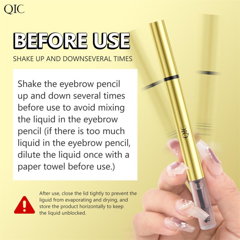 Liquid Brow Pencil Supplier - 2 in 1 Waterproof Brow Pencil