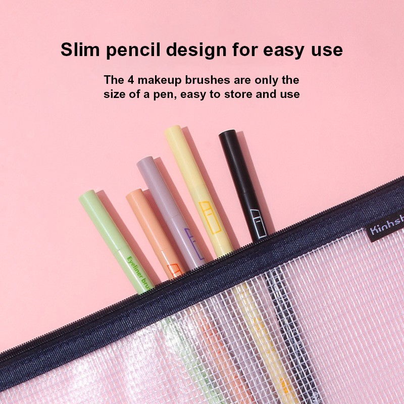 Makeup Brush Factory - 5 Color Pen Shape Brush Set