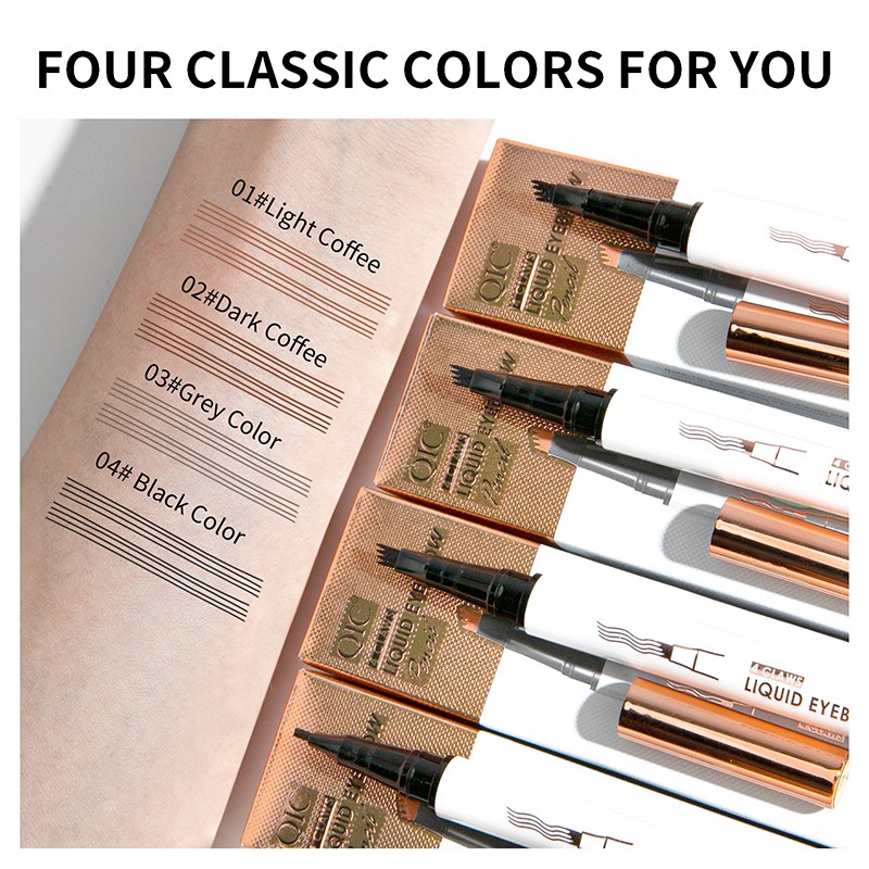Liquid Brow Pencil Supplier - 4 Color Fine Tip Brow Pencil