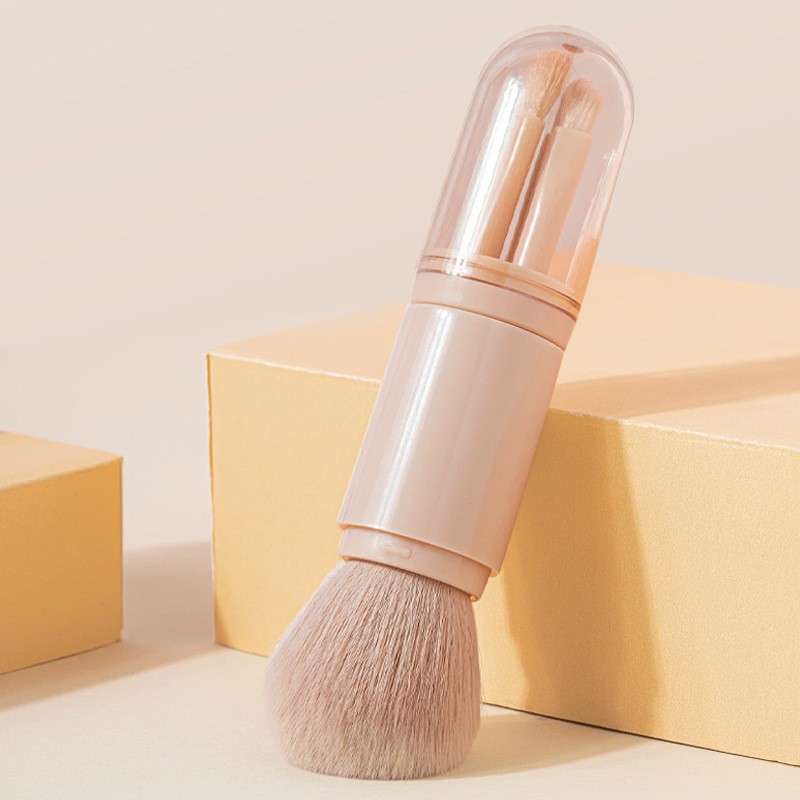 Makeup Brush Set Supplier - Mini 4 in 1 Fan Brush
