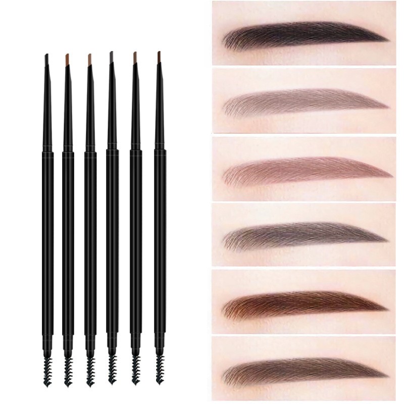Eyebrow Pencil Manufacturer - Private Label 6 Color 2 in 1 Set