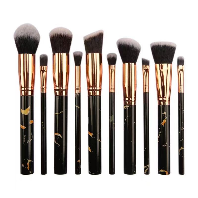 Makeup Brush Set Manufacturer - 10 Piece Marble Set