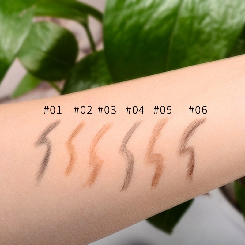 Eyebrow Pencil Manufacturer - Private Label 6 Color 2 in 1 Set