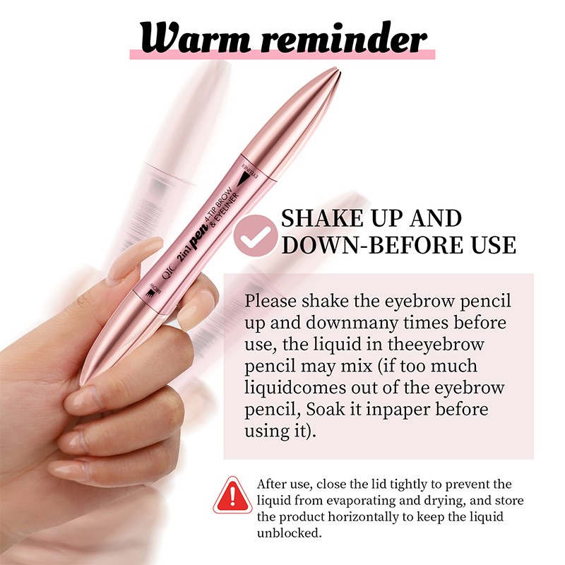 Eyebrow Pencil Manufacturer - 2 in 1 Brow Pencil Eyeliner