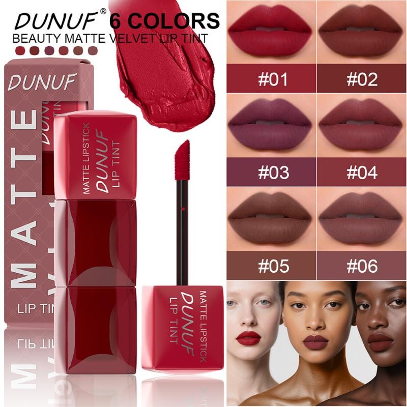 Lip Gloss Supplier - 6 Color Velvet Matte Gloss