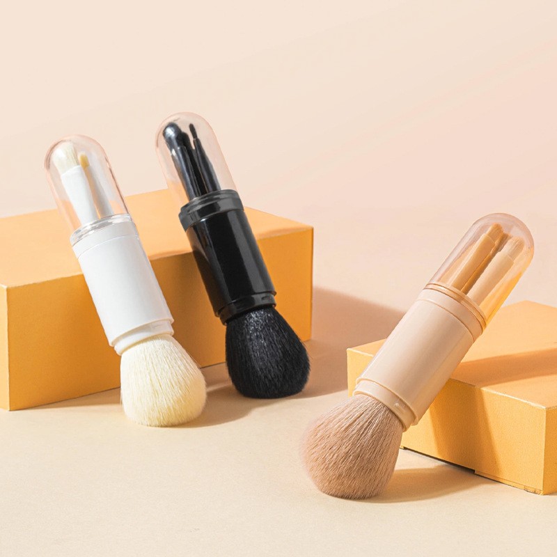 Makeup Brush Set Supplier - Mini 4 in 1 Fan Brush