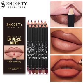 Lip Liner Set Supplier - 12 Color Nude Lip Liner
