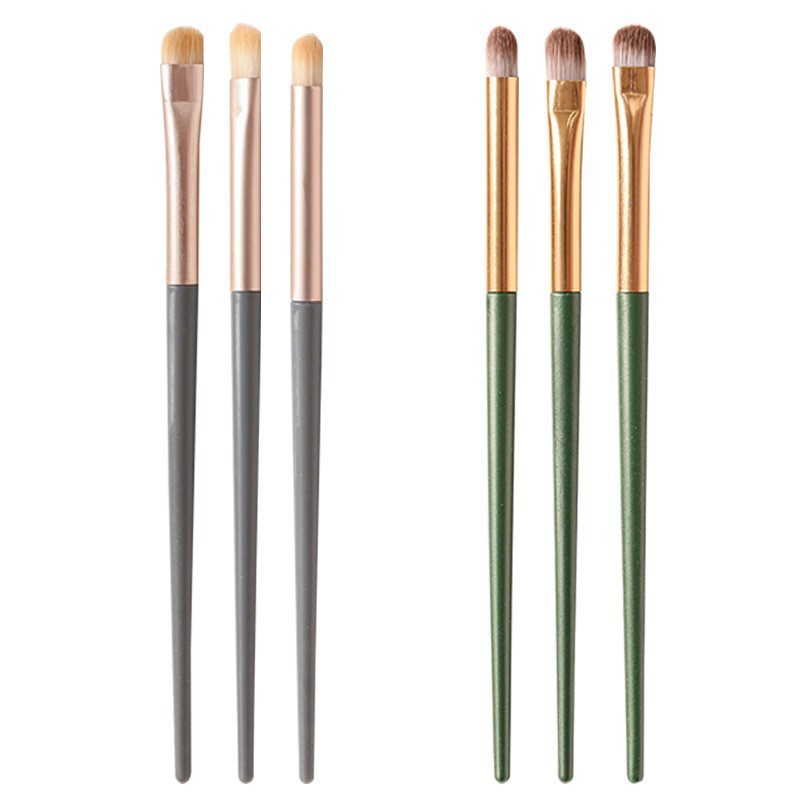 Eye Brush Set Supplier - 3 Piece Morandi Brush Set