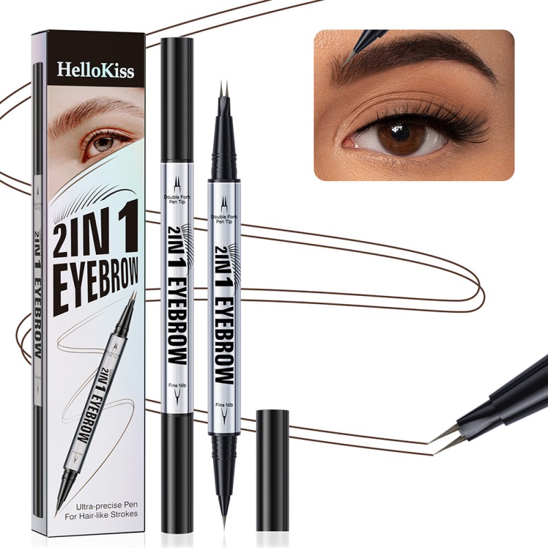 Liquid Brow Pencil Supplier - Dual Ended Wild Brow Pencil