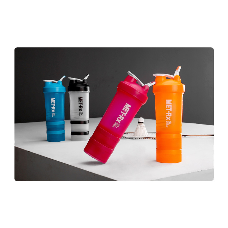 High-Performance Shaker Bottle Manufacturer - OEM/ODM Private Label Leakproof Design with 2 Supplement Containers Gym Essentials