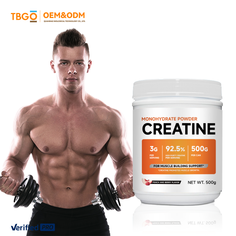 OEM/ODM Creatine Monohydrate Powder Manufacturer - 500 Grams Peach & Berry Flavor for Men's Fitness Support