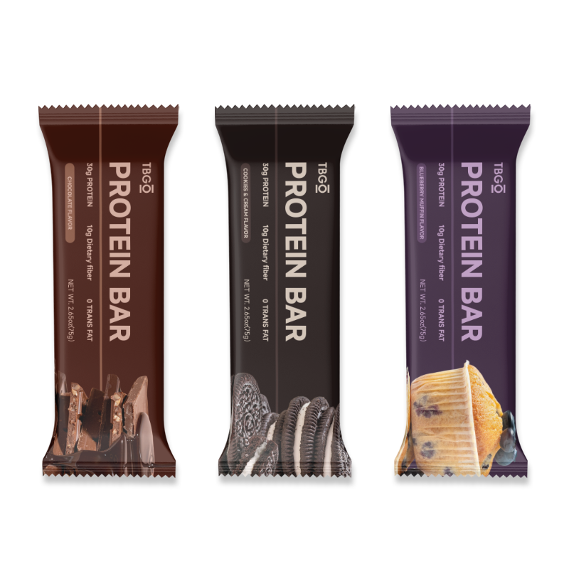 OEM/ODM Organic Grass-Fed Protein Bars Manufacturer - Wholesale 20g Protein Low-Sugar Snack 3 Flavors Energy Support