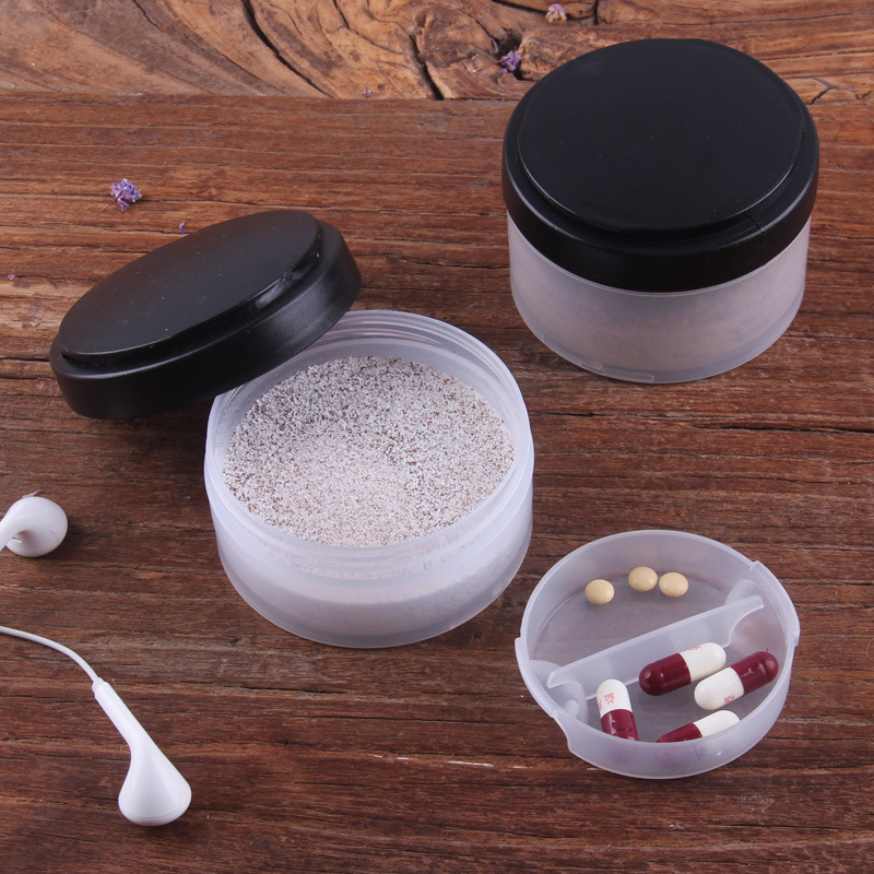 Fitness Shaker Bottle Manufacturer - OEM/ODM Private Label Leakproof Protein Mixer with 2 Supplement Boxes Gym Workout Container