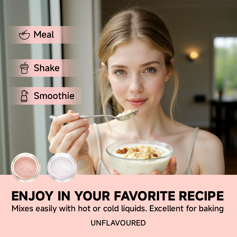 Marine Fish Collagen Peptide Powder Manufacturer - OEM/ODM Private Label Moisturizing Skin Support with Vitamin C Fruit Seed Extract Canned