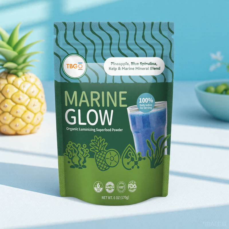 OEM/ODM Pineapple Kelp Mineral Blend Powder Manufacturer - Private Label Food-Grade Vitamin-Rich Supplement Vacuum-Packed