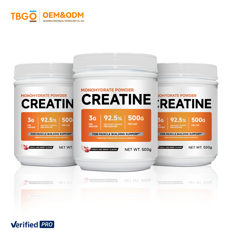 OEM/ODM Creatine Monohydrate Powder Manufacturer - 500 Grams Peach & Berry Flavor for Men's Fitness Support