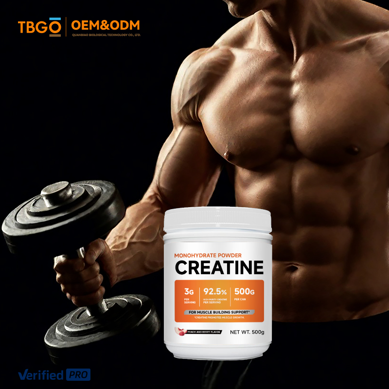 OEM/ODM Creatine Monohydrate Powder Manufacturer - 500 Grams Peach & Berry Flavor for Men's Fitness Support