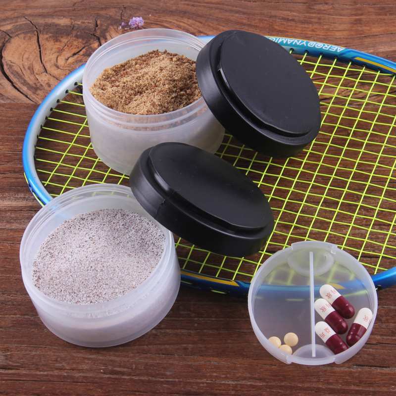 Gym Shaker Bottle Manufacturer - OEM/ODM Private Label Leakproof Sports Drink Mixer with Two Protein Containers