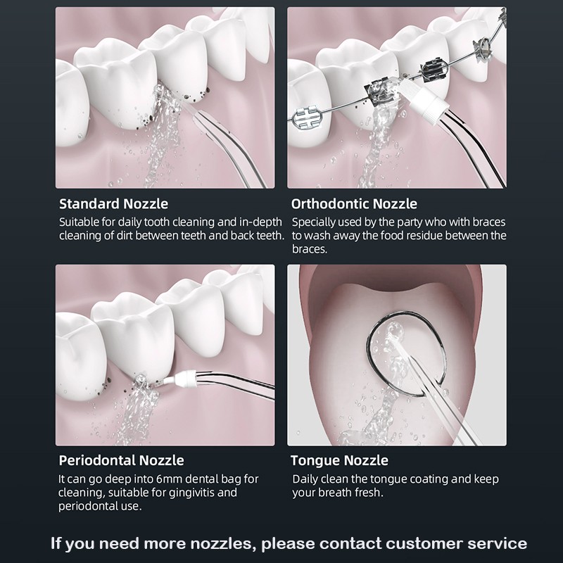 Water Flosser Factory - 6 Modes 320ML Rechargeable