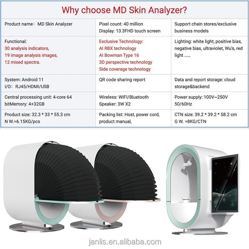 Skin Analyzer Supplier - Wood Lamp Scanner Analysis Tool