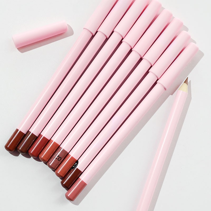 Lip Pencil Manufacturer - Custom Logo Wooden Vegan Lip Liner