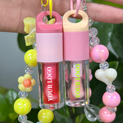 Lip Gloss Manufacturer - Private Label Vegan Clear Keychain Gloss