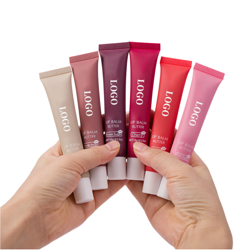 Lip Balm Manufacturer - Custom Logo Vegan Squeeze Tube Balm