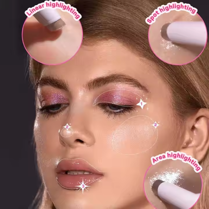 Highlighter Stick Manufacturer - Custom Logo Face Highlighter Stick