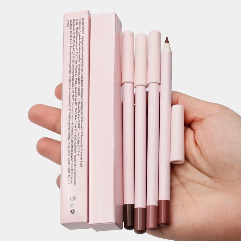 Lip Pencil Manufacturer - Custom Logo Wooden Vegan Lip Liner