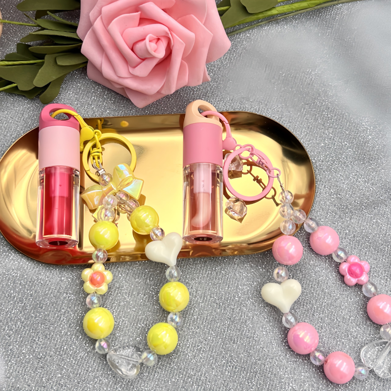 Lip Gloss Manufacturer - Private Label Vegan Clear Keychain Gloss