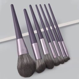 Makeup Brush Set Manufacturer - 7 Piece Professional Purple