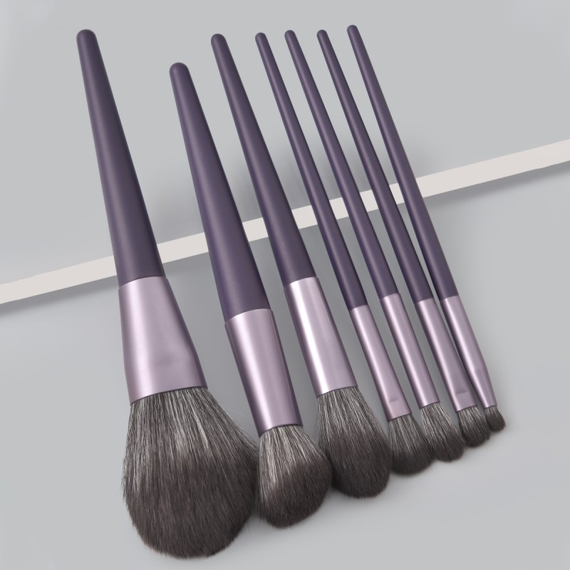 Makeup Brush Set Manufacturer - 7 Piece Professional Purple