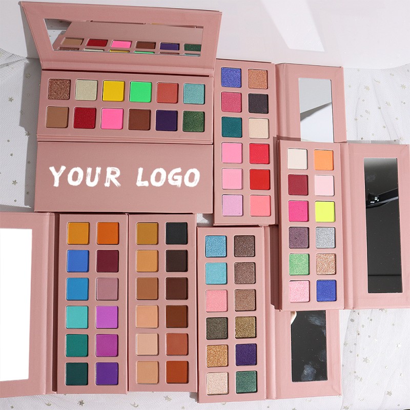 Eyeshadow Palette Factory - 12 Color Square Nude Vegan Glitter