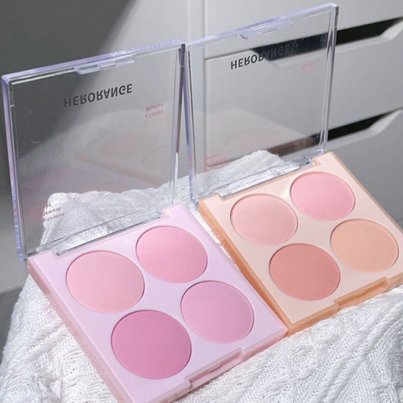 Blush Palette Supplier - 4 Color Natural Nude Makeup Professional
