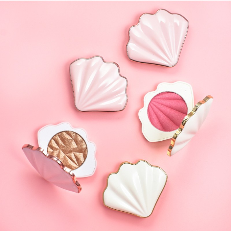 Highlighter Palette Supplier - Shimmer Pressed Powder Shell Pink