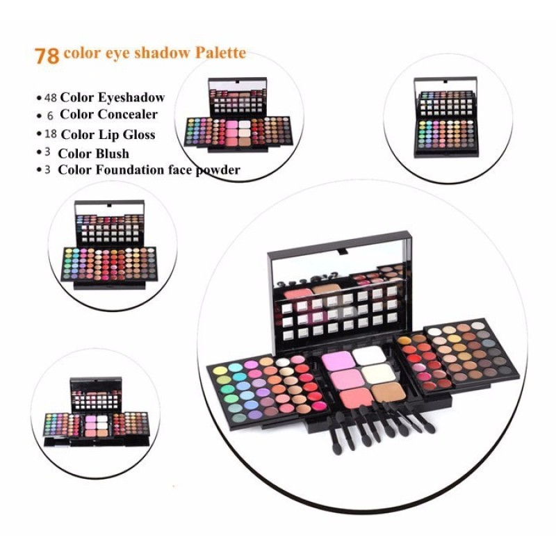 Eye Shadow Palette Factory - 78 Color High Pigment Tool Kit