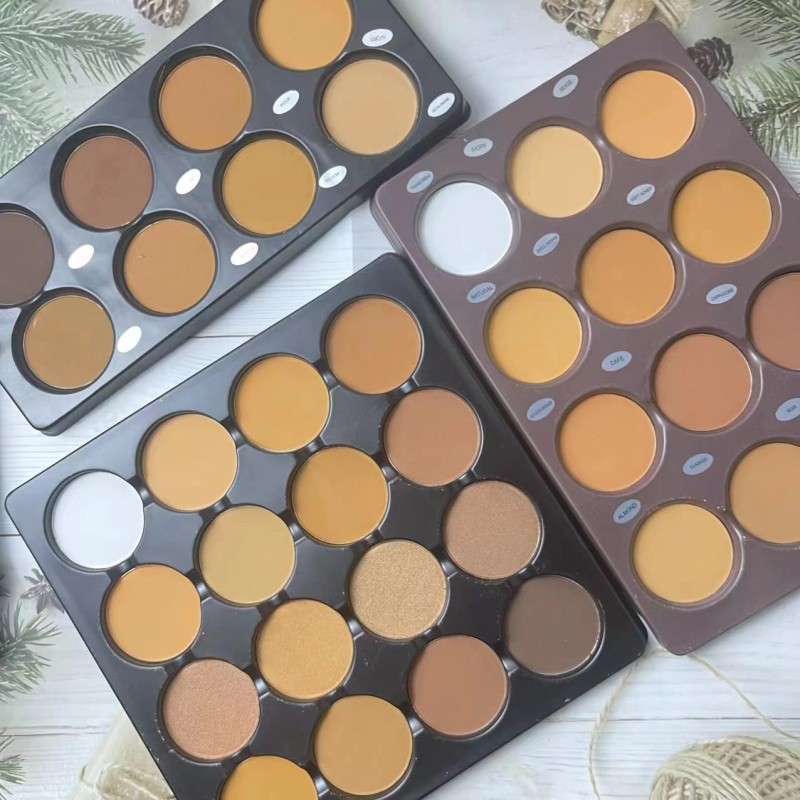 Bronzer Palette Supplier - 16 Color Matte Pressed Powder Contour