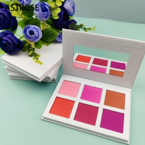 Powder Blush Palette Supplier - 6 Color High Pigmented Pressed Powder