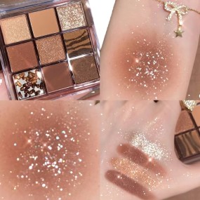 Eyeshadow Palette Supplier - 9 Color Matte Glitter Waterproof