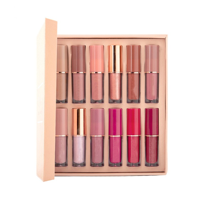 Lip Gloss Set Factory - 12 Color Velvet Non Stick