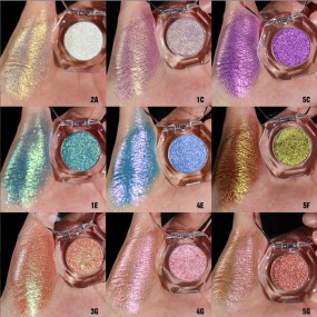 Eyeshadow Palette Manufacturer - Chrome Duochrome Glitter Custom