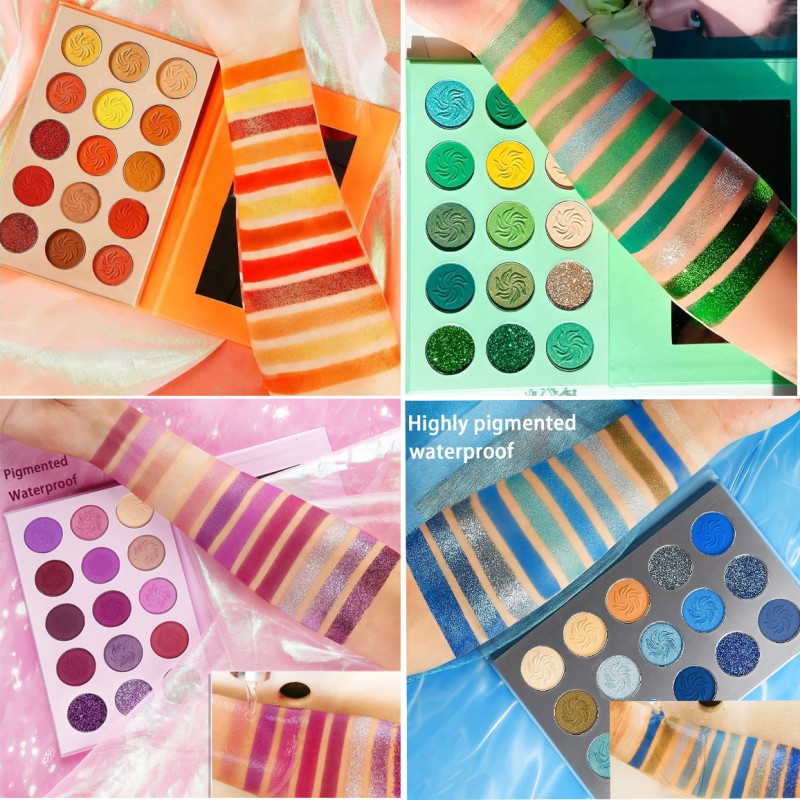 Eyeshadow Palette Manufacturer - Matte Shimmer Glitter Vegan Custom