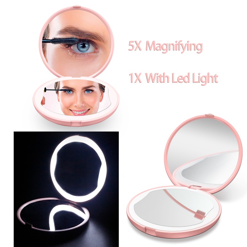 Mirror Factory - Handheld Magnifying LED Travel