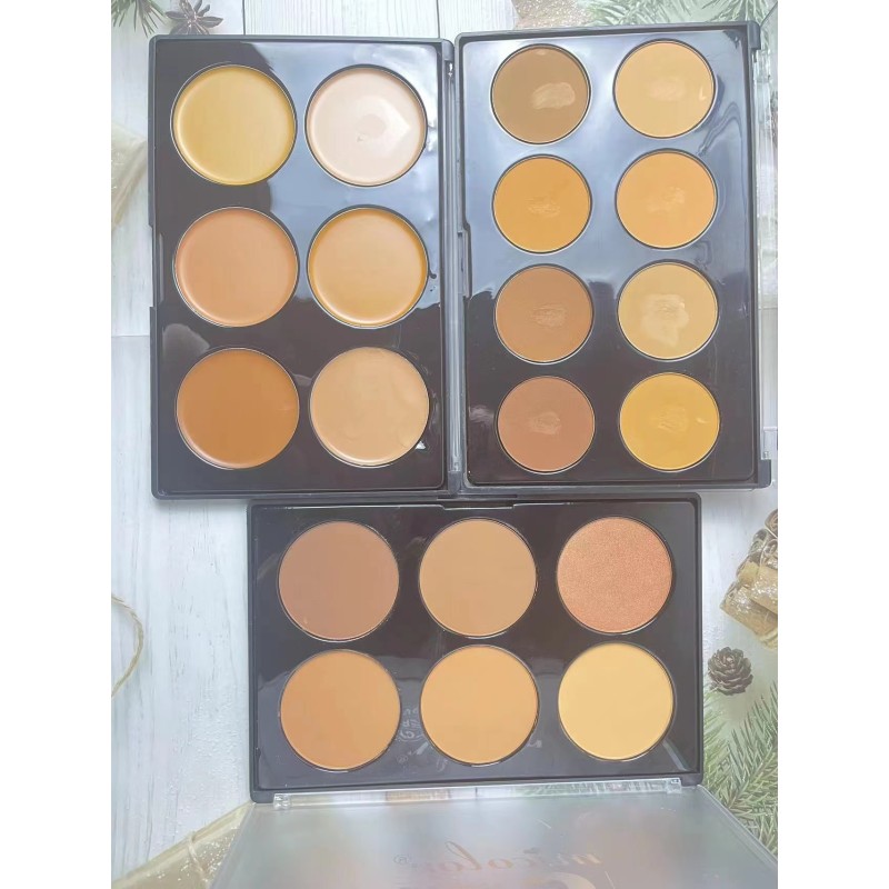 Bronzer Palette Supplier - 16 Color Matte Pressed Powder Contour