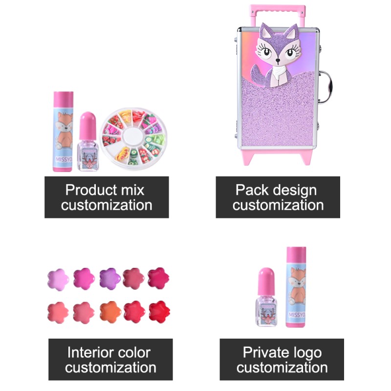 Kids Makeup Set Manufacturer - Toy Gloss Nail Polish Complete