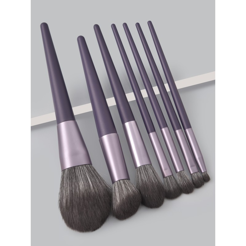 Makeup Brush Set Manufacturer - 7 Piece Professional Purple