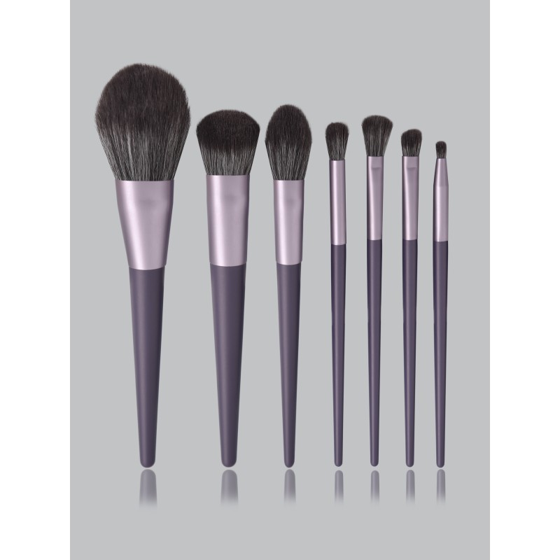 Makeup Brush Set Manufacturer - 7 Piece Professional Purple