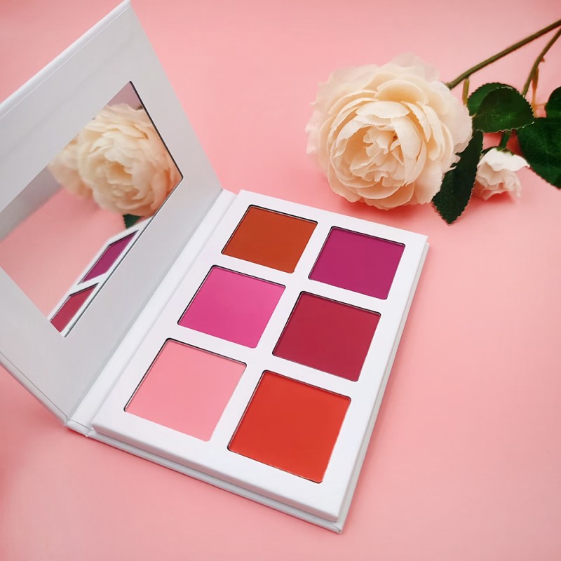 Powder Blush Palette Supplier - 6 Color High Pigmented Pressed Powder